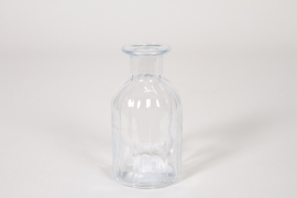 NH-000190 Clear glass bottle vase D7,5cm H14cm