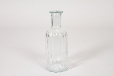 NH-000191 Clear glass bottle vase D7,5cm H19cm