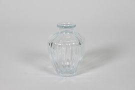 NH-000193 Vase en verre transparent D7cm H14cm