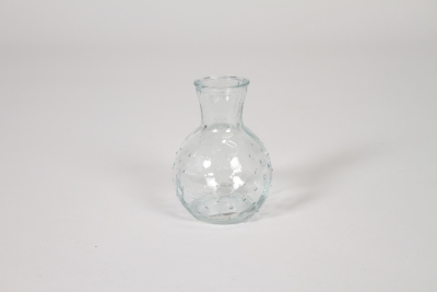 NH-000198 Clear glass vase D7cm H10cm