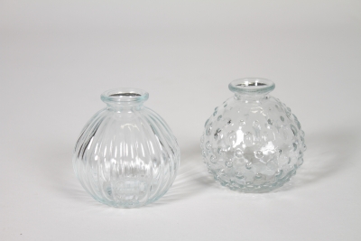 NH-000199 Clear glass vase D8,5cm H8.5cm