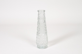NH-000200 Bouteille en verre transparent D6,5cm H22cm