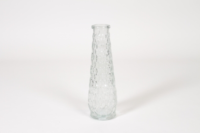 NH-000200 Clear glass bottle vase D6,5cm H22cm
