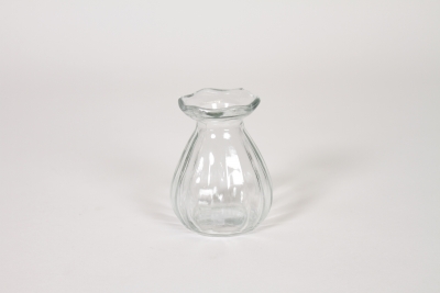 NH-000202 Fiole en verre transparent D7cm H9cm