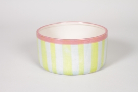 NH-000211 Coupe en c&eacute;ramique vert clair D18,5cm H9cm