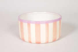 NH-000215 Coupe en c&eacute;ramique rose clair D18,5cm H9cm