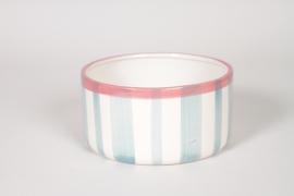 NH-000219 Coupe en c&eacute;ramique bleu clair D18,5cm H9cm