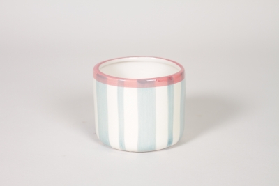 NH-000221 Light Blue ceramic plant pot D10,5cm H8,5cm