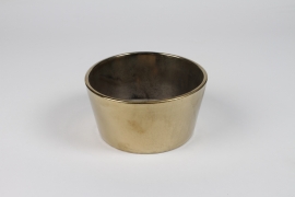 NM-000284 Gold ceramic bowl D17.5cm H9cm