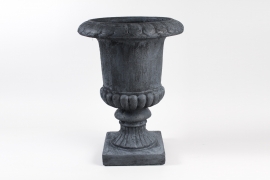 NM-000302 Anthracite grey resin Medici D50cm H68cm