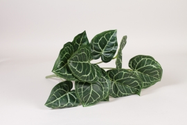 NN-000359 Artificial green anthurium stake H45cm