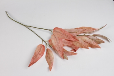 NN-000478 Eucalyptus artificiel rose orang� H95cm