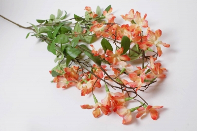 NN-000509 Orange artificial lobelia H138cm