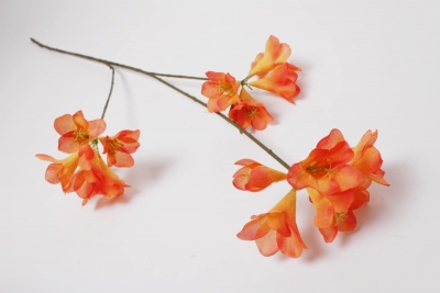 NN-000512 Orange artificial wallflower H83cm