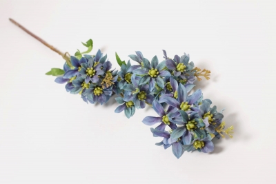 NN-000525 Fleur artificielle bleue H70cm