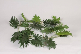 NN-000535 Green artificial philodendron garland L70cm