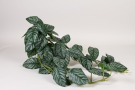 NN-000542 Artificial green and white philodendron stake H95cm