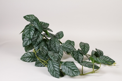 NN-000542 Piquet philodendron vert blanc artificiel H95cm