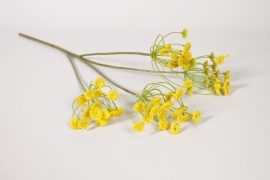NN-000553 Artificial yellow umbellifer H68cm