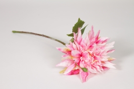 NN-000567 Dahlia artificiel rose H40cm