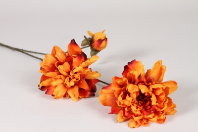 NN-000576Pivoine artificielle orange H93cm