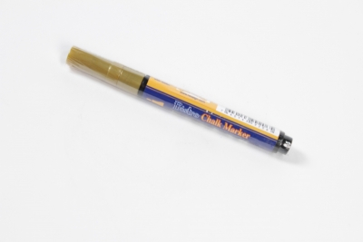 O2-000003 Feutre craie pointe fine or 2mm