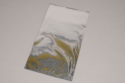 A248BD Paquet de 50 sachets papier m�tal argent 20 x 35cm