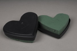 A948QV Paquet de 6 coeurs mousse D13cm