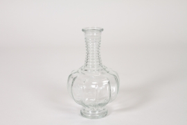 PM-000110 Vase en verre transparent D9cm H15cm