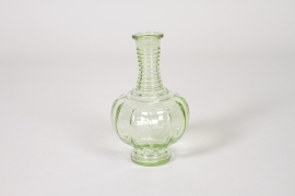 PM-000112 Vase en verre vert D9cm H15cm