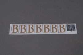 Pochette de 50 lettres B 33mm