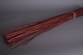 pv09sx Osier écorcé  chocolat H180cm