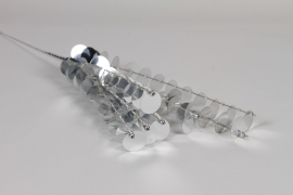 QL-000015 Silver glitter spiral stake H51cm