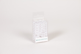 QV-000196 Boite de 144 perles nacrées blanc 8mm
