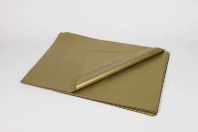 QX-000258 Ream of 100 tissue paper sheets gold 50x75cm