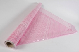 QX-000263 Pink striated claybrill roll 80cmx40m