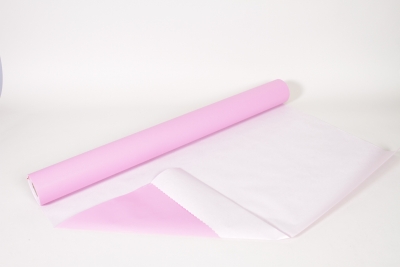 QX-000322 Rouleau de papier kraft mauve / blanc 80cmx50m