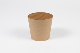 QX-000477 Pack of 25 natural cardboard planters D11.5cm H10.5cm