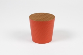 QX-000480 Pack of 25 terracotta cardboard planters D11.5cm H10.5cm