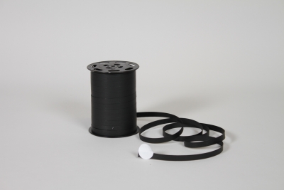 QX-000504 Bolduc noir mat 10mm x 250m