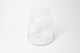 R4-000170 Clear glass vase D19cm H20.5cm
