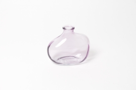 R4-000177 Vase déco en verre lavande D11cm H10cm