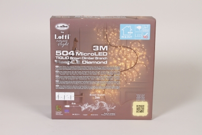 R5-000018 Brown light branch 504 microled warm white 3m