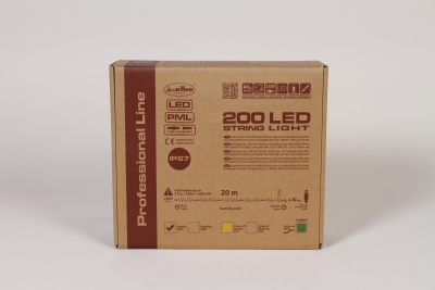 R5-000032 200 MaxiLED warm white string lights 20m