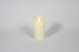 R5-000036 Bougie led cylindre ivoire D7,5cm H15cm