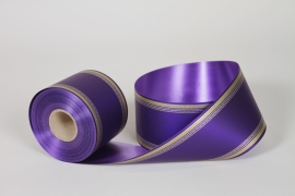 RB-000205 Ruban deuil violet 75mmx50m