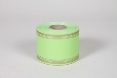 RB-000208 Ruban deuil vert pomme 75mm x 50m