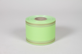 RB-000208 Ruban deuil vert pomme 75mm x 50m