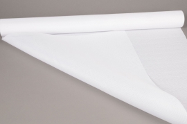 A517UN Rouleau de tissu lin blanc 70cm x 4.5m