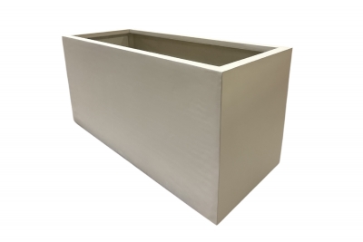 RR-000002 Jardini�re polystone blanc 92x36cm H43cm